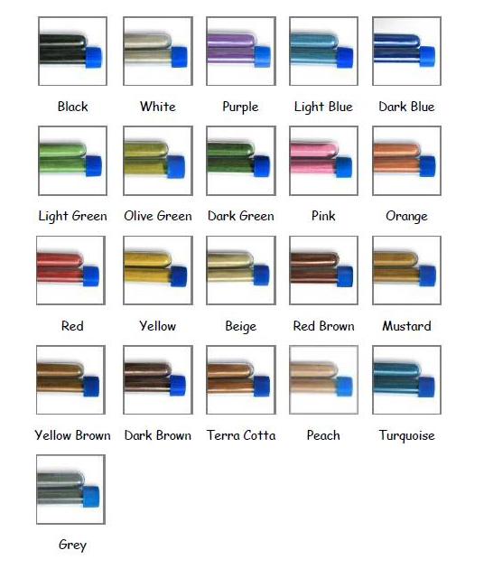 A range of SandArt coloured sand bottles in bright hues