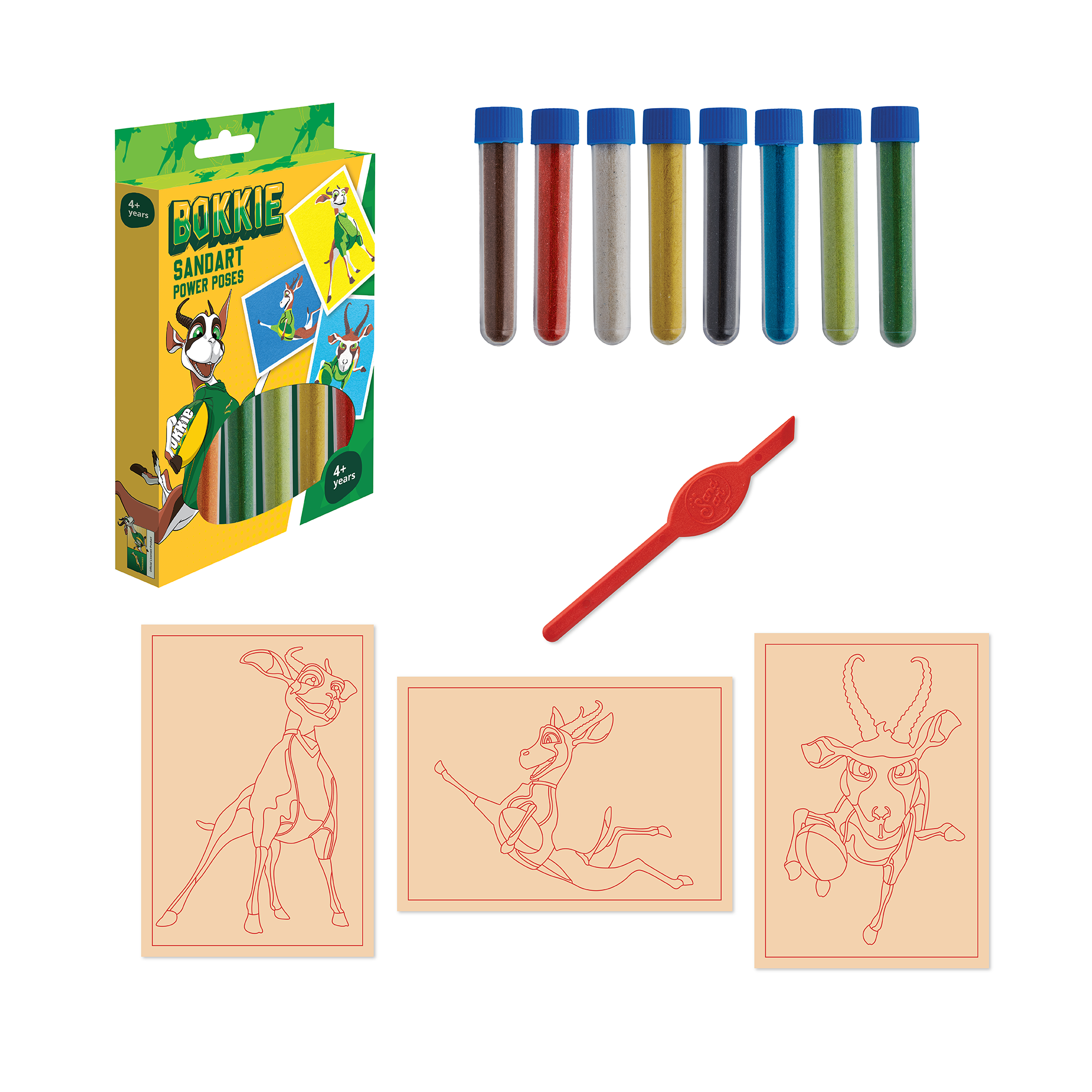 Bokkie Power Poses Pack Designs